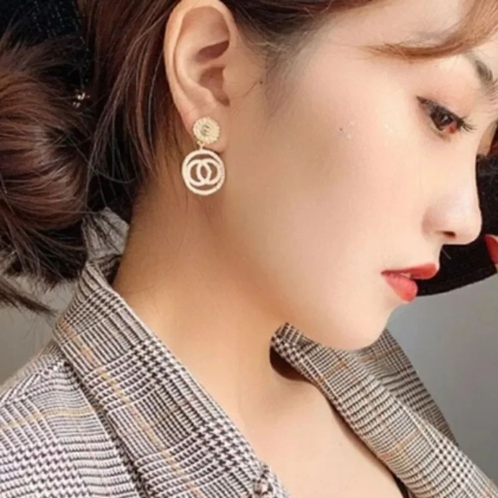New Gold White Pearl Earrings EarRing